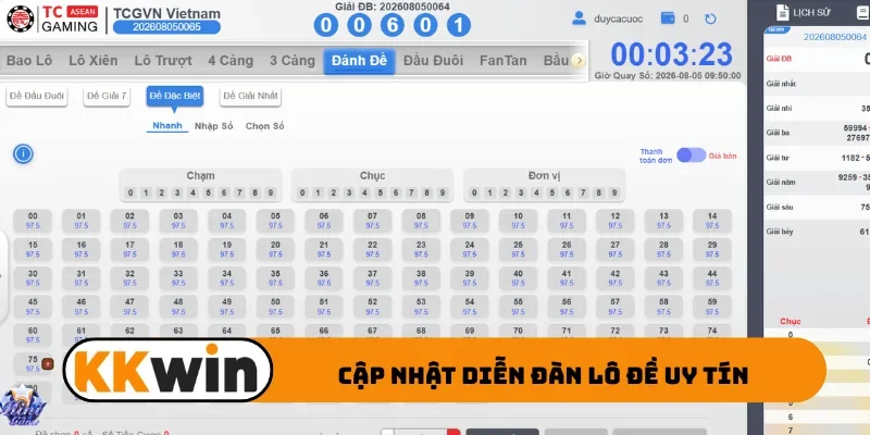 Cập nhật diễn đàn lô đề uy tín